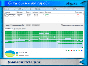 Приложение дефрагментация диска предназначено для